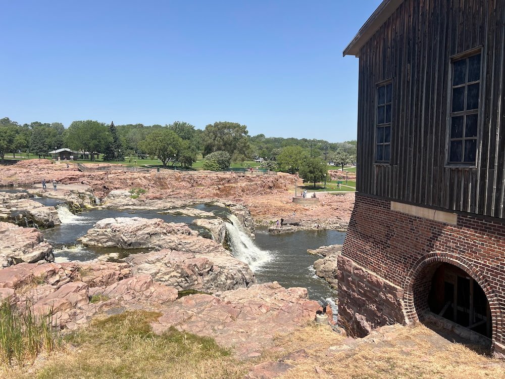 View from above the falls