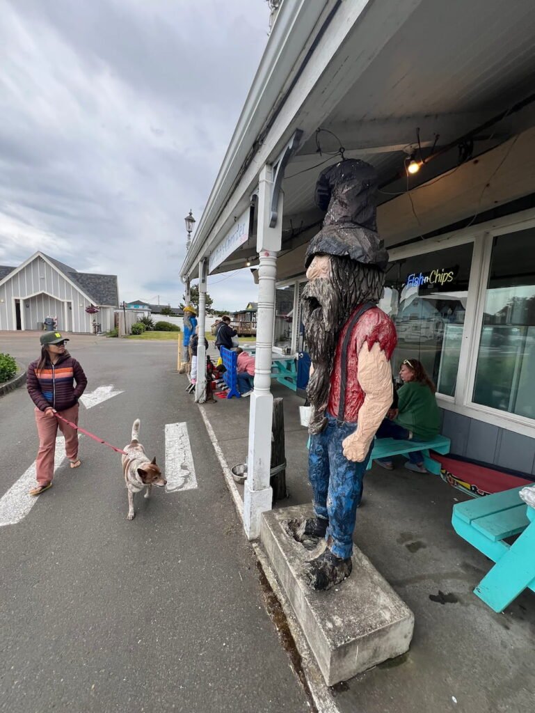 Waiting for our clam chowder and fish n chips