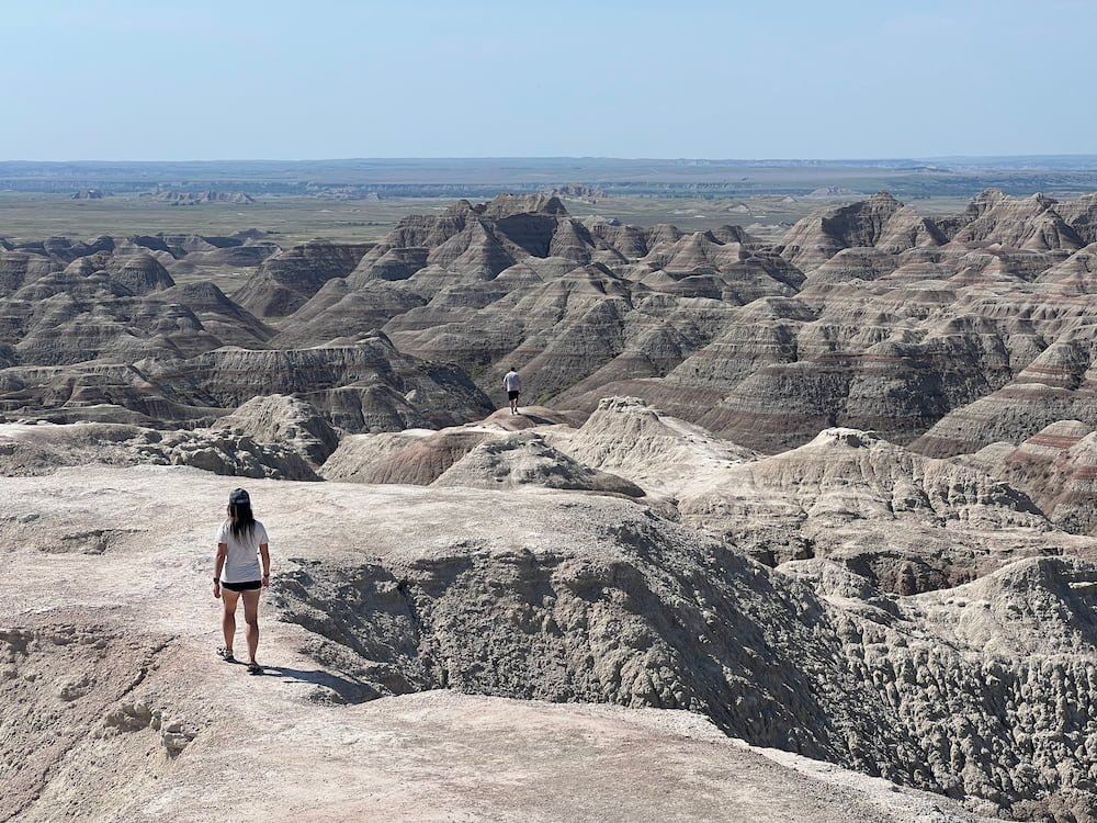 Walking out to look over the canyon
