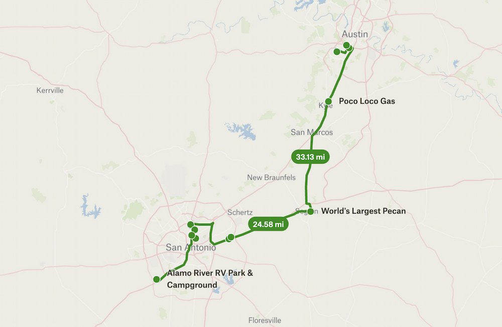 Austin to San Antonio