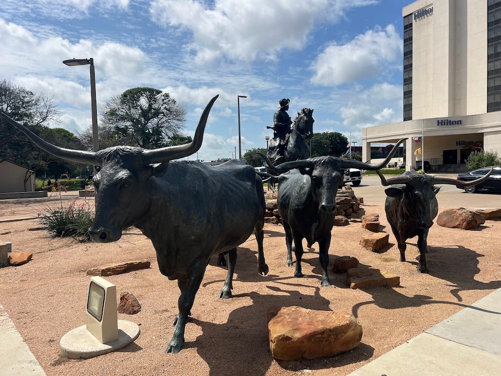 Branding the Brazos sculpture