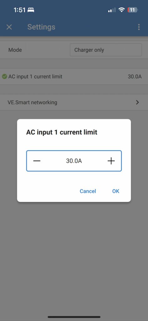 Changing the amp limit to reduce the load helped