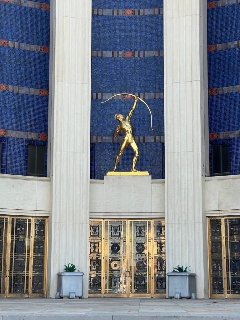 Check out the mechanical doors