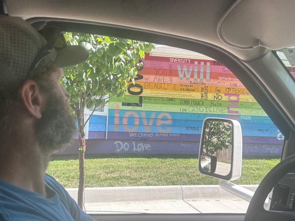 Driving by the Equality House