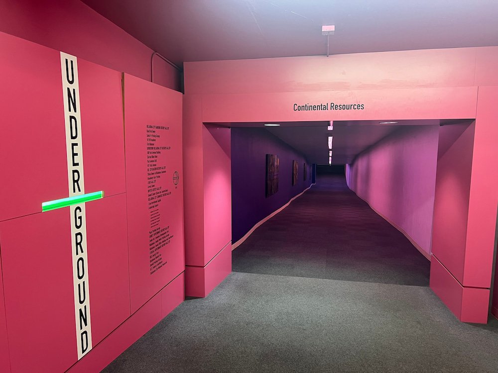 Entering the underground tunnels