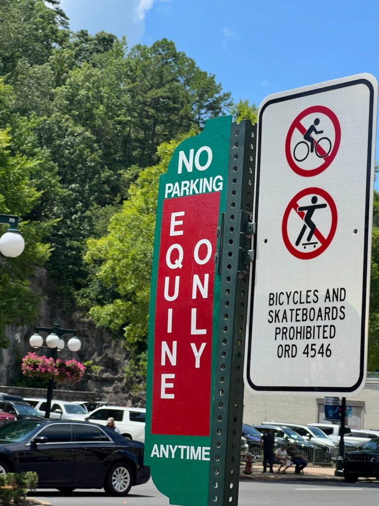 Equine parking only