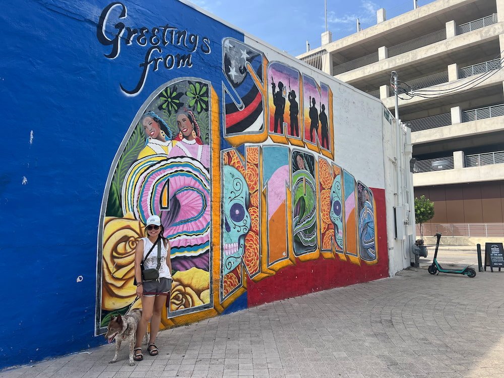 Greeting from San Antonio mural