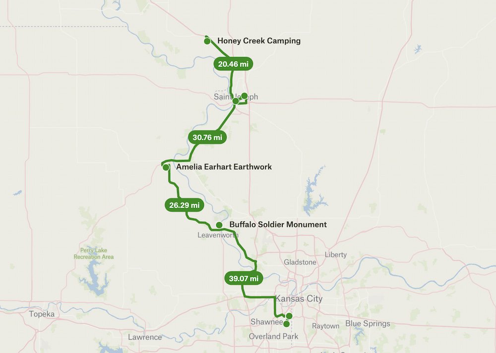 Honey Creek to Kansas City