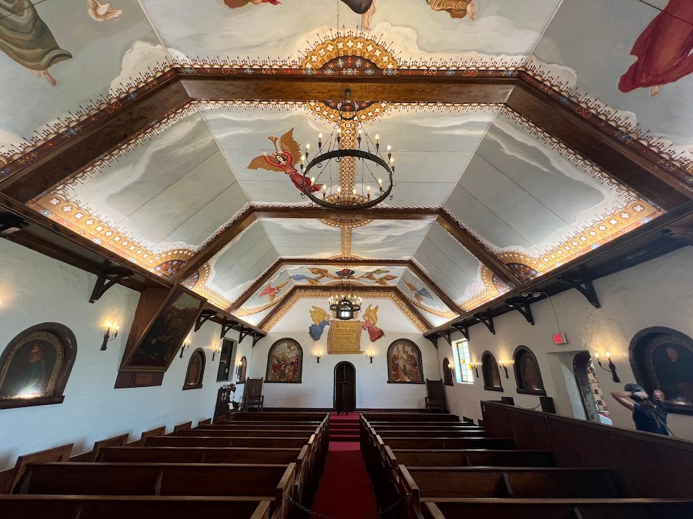 Inside the chapel was nice