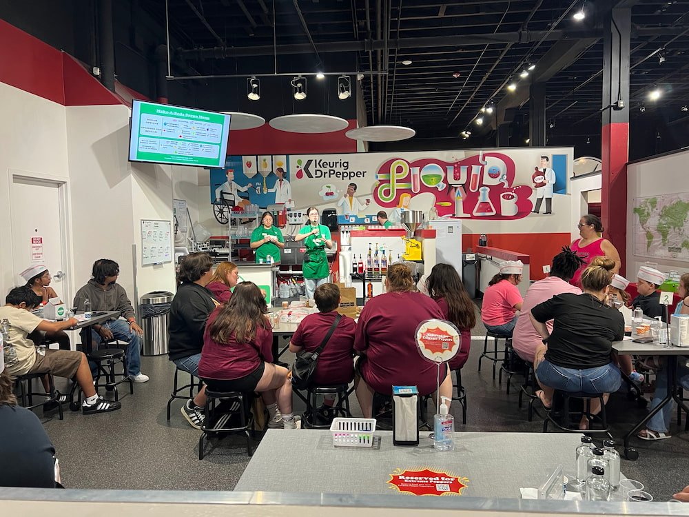 Liquid Lab where you can make your own soda flavor