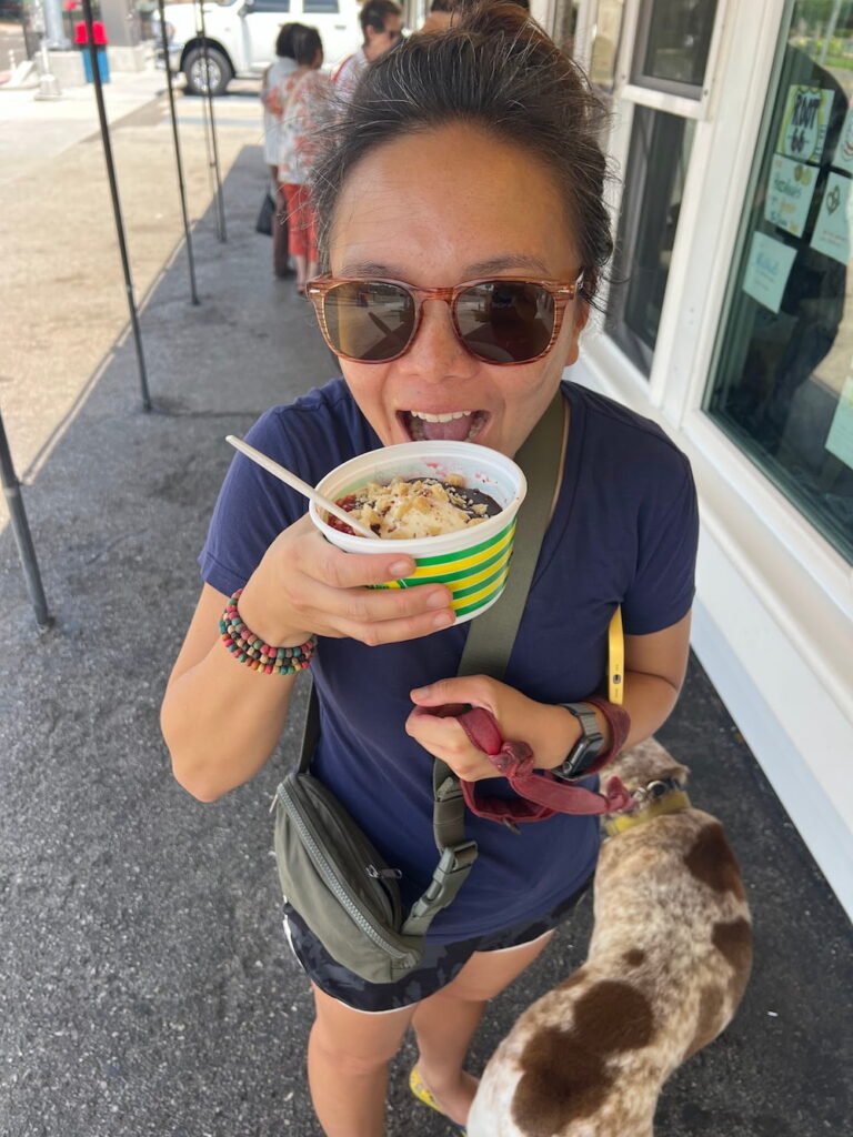 Lisette with her frozen custard