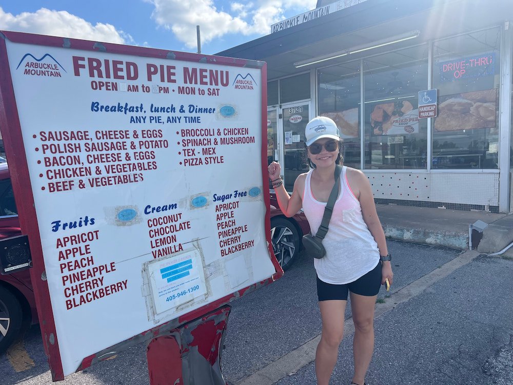 Lisette with the menu