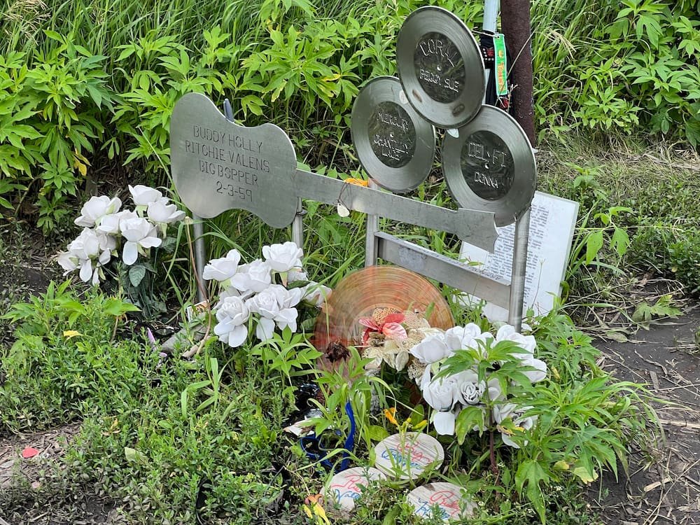 Main memorial at the end of the trail at the crash site