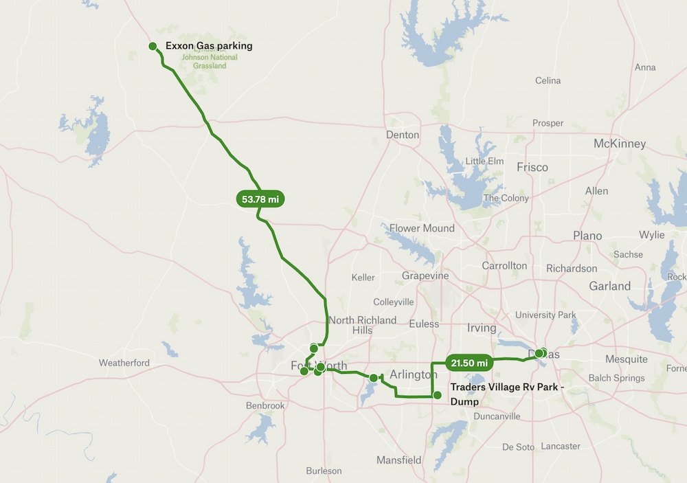 Near Fort Worth to Dallas