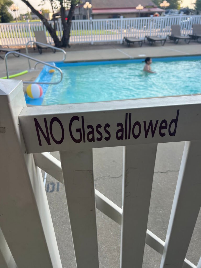 No Glass Allowed - how rude