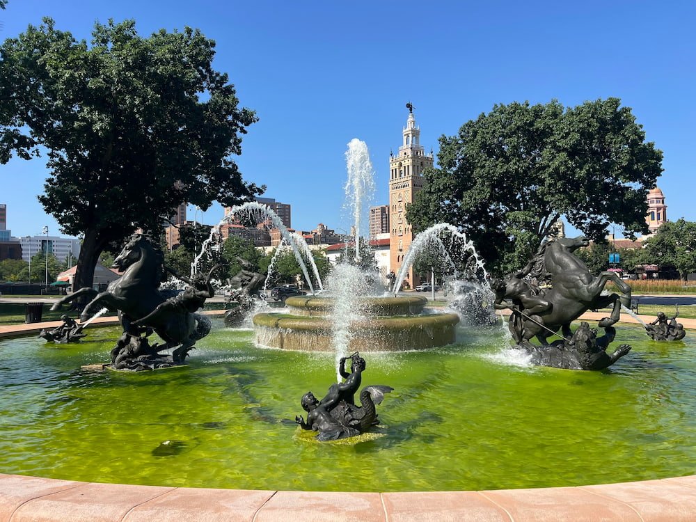 One of the fountains