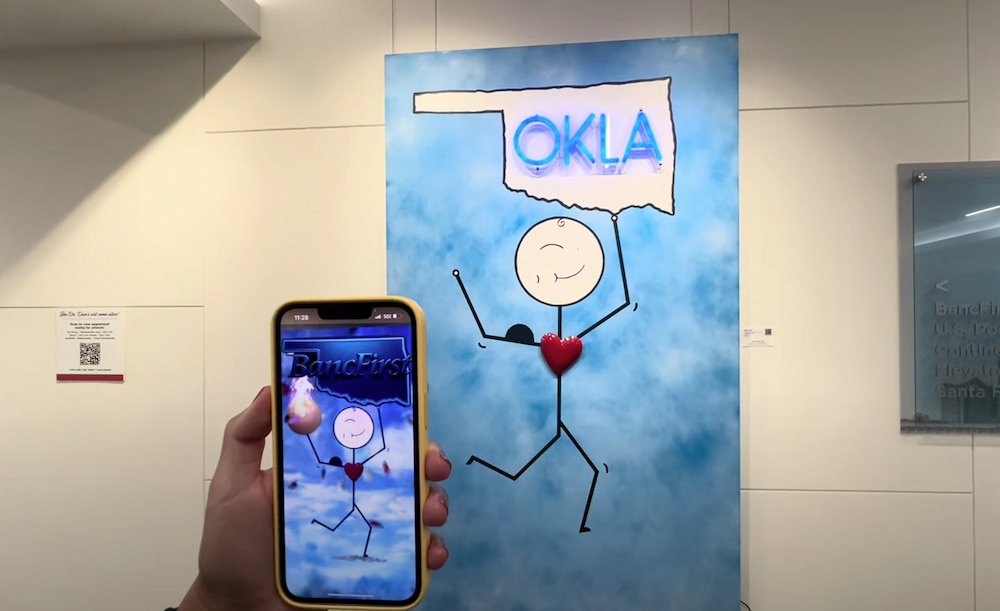 One of the interactive art works