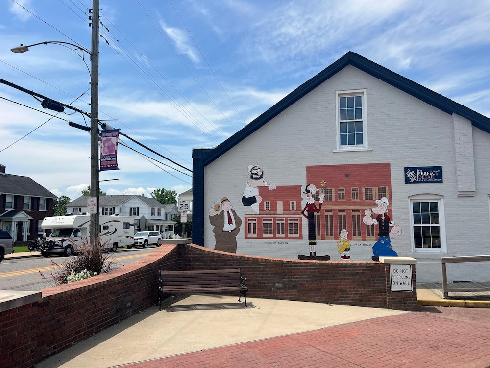 Parked at the Popeye mural