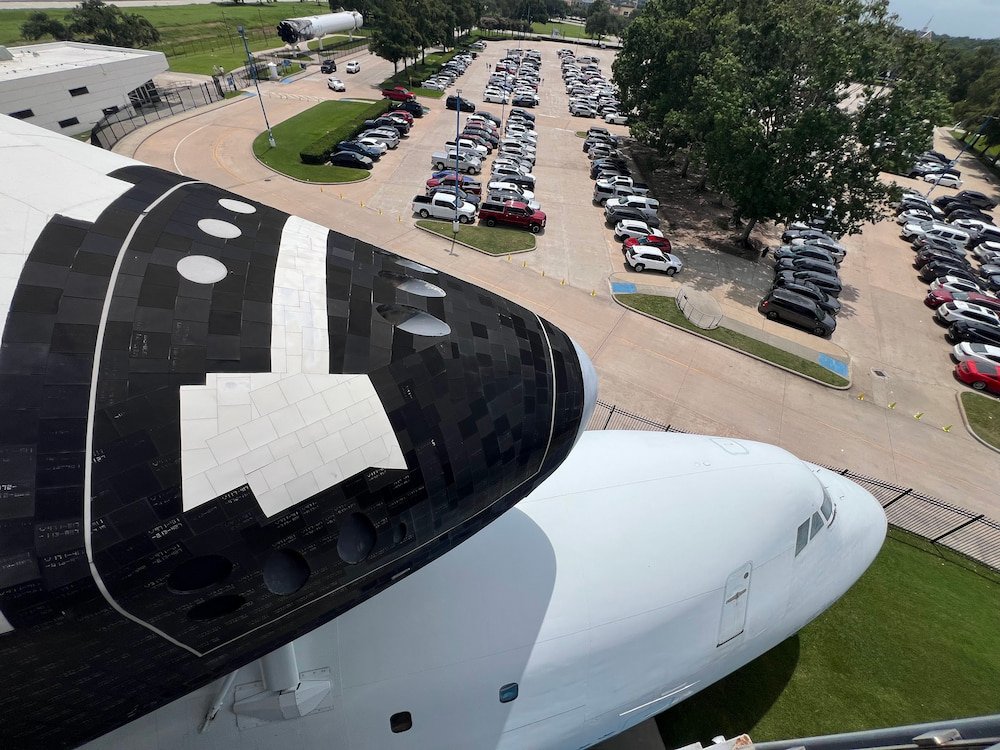 Protective tiles on the Space Shuttle