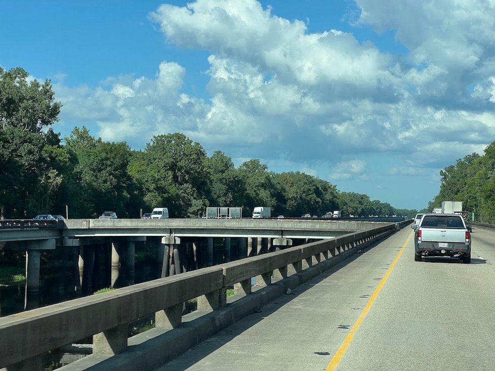 Raised highway over the Henderson Swamp