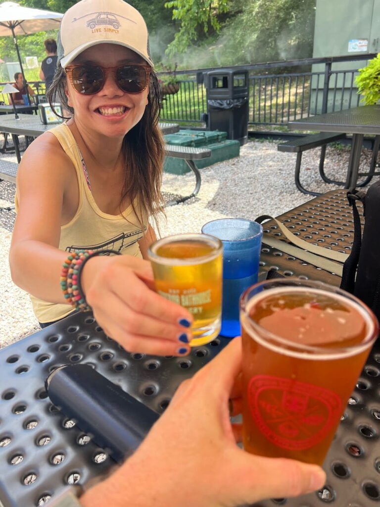 Sampling beer