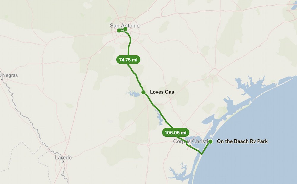 San Antonio to Corpus Christi