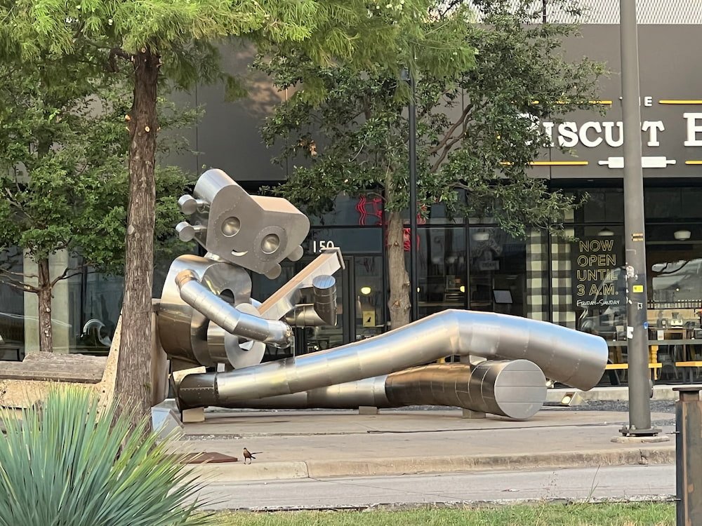 Seated Traveling Man
