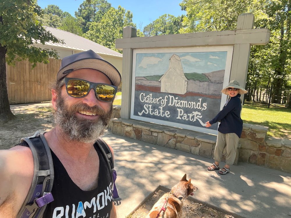 Selfie at the Crater of Diamonds State Park