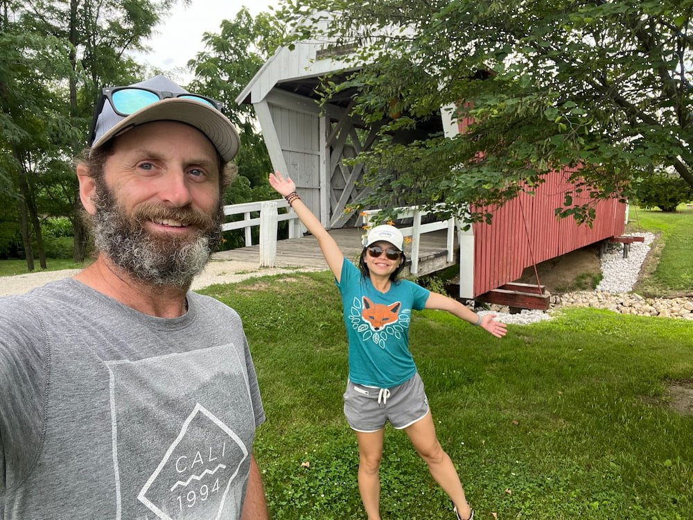 Selfie in front of the Imes bridge