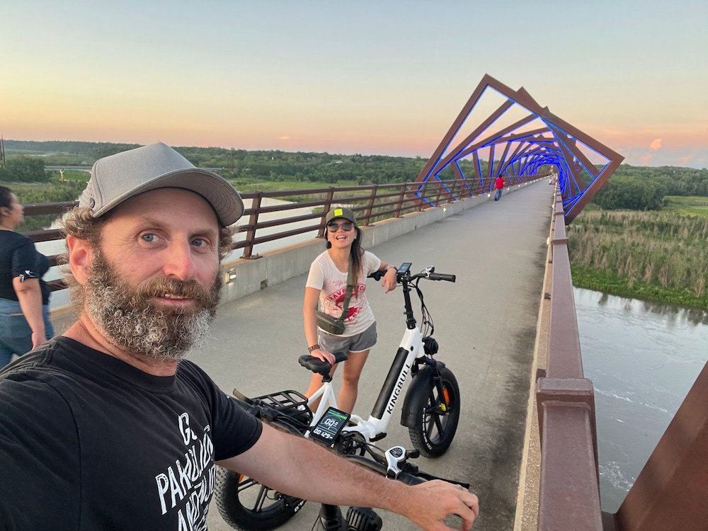 Selfie on our bikes