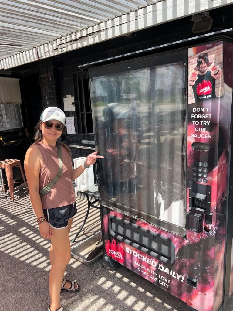 The BBQ Vending Machine was empty