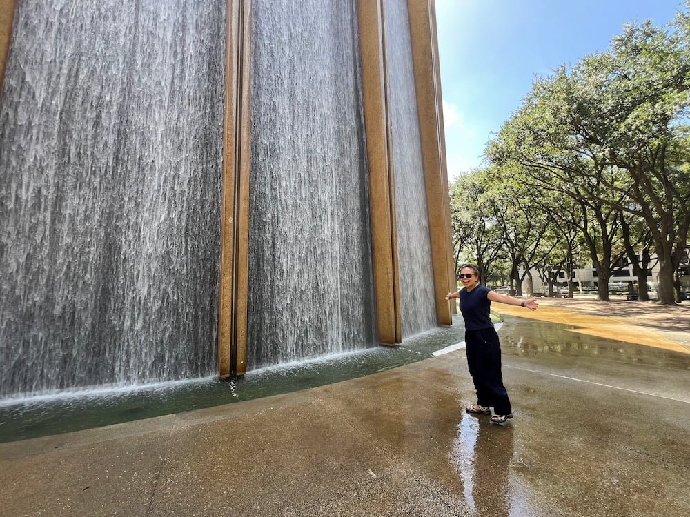 The backside of the Water Wall