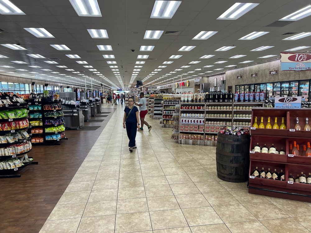 The inside of Buc-ees is enormous