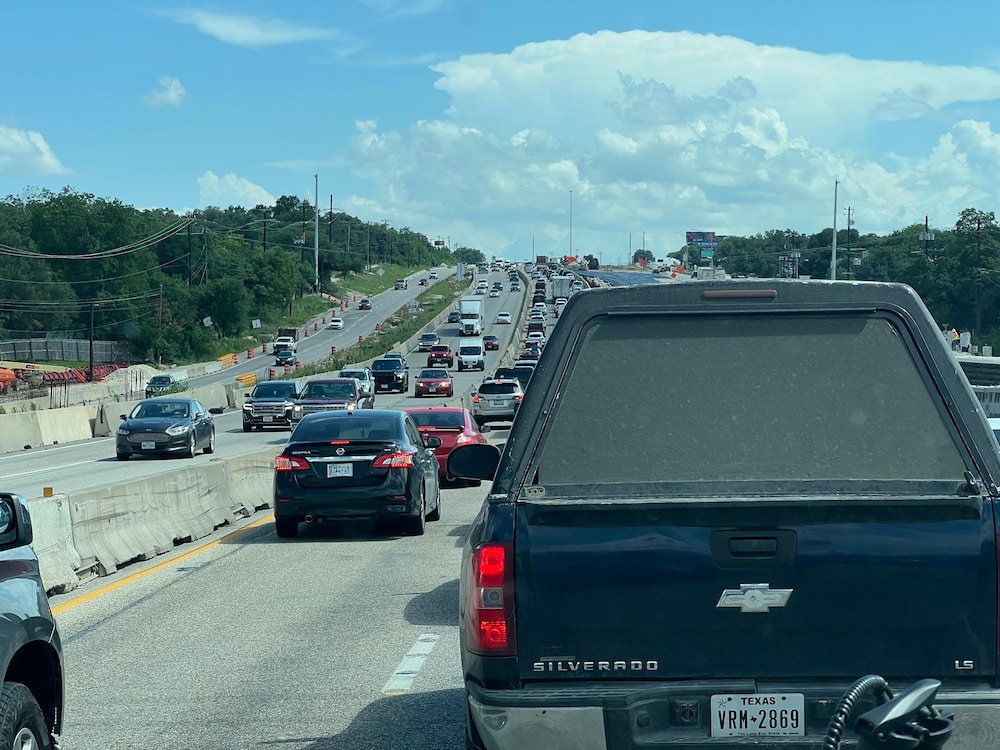 Traffic was brutal