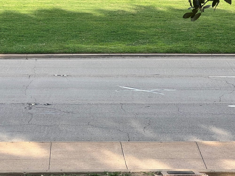 X marks the spot of each shot
