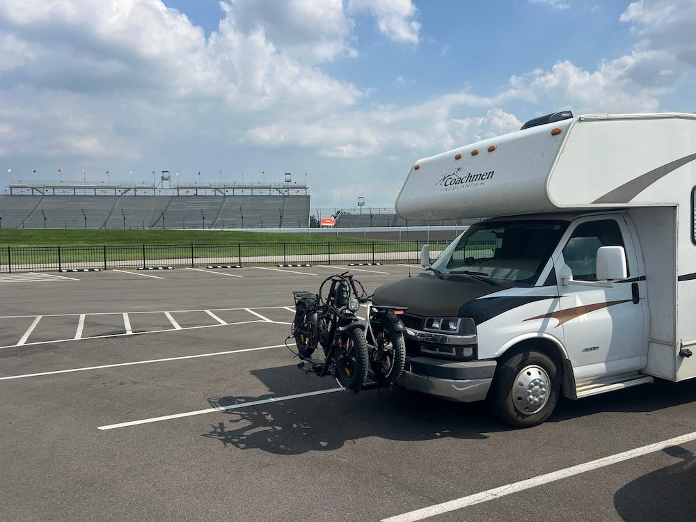 As close as this RV will get to racing