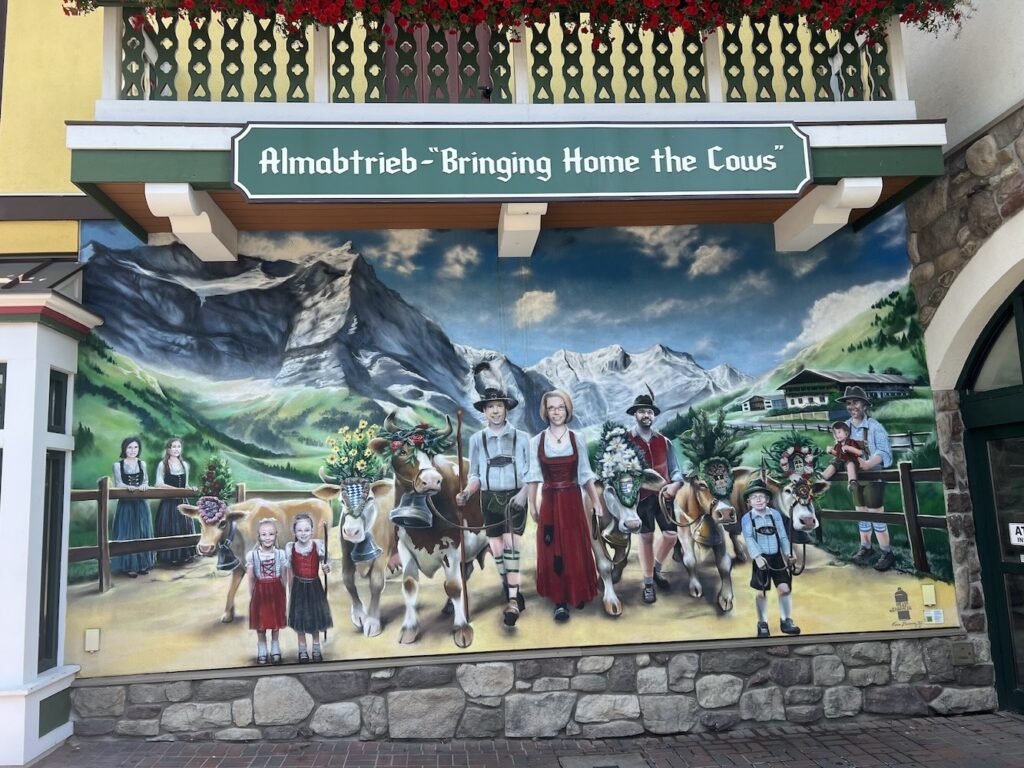 Bringing Home the Cows mural