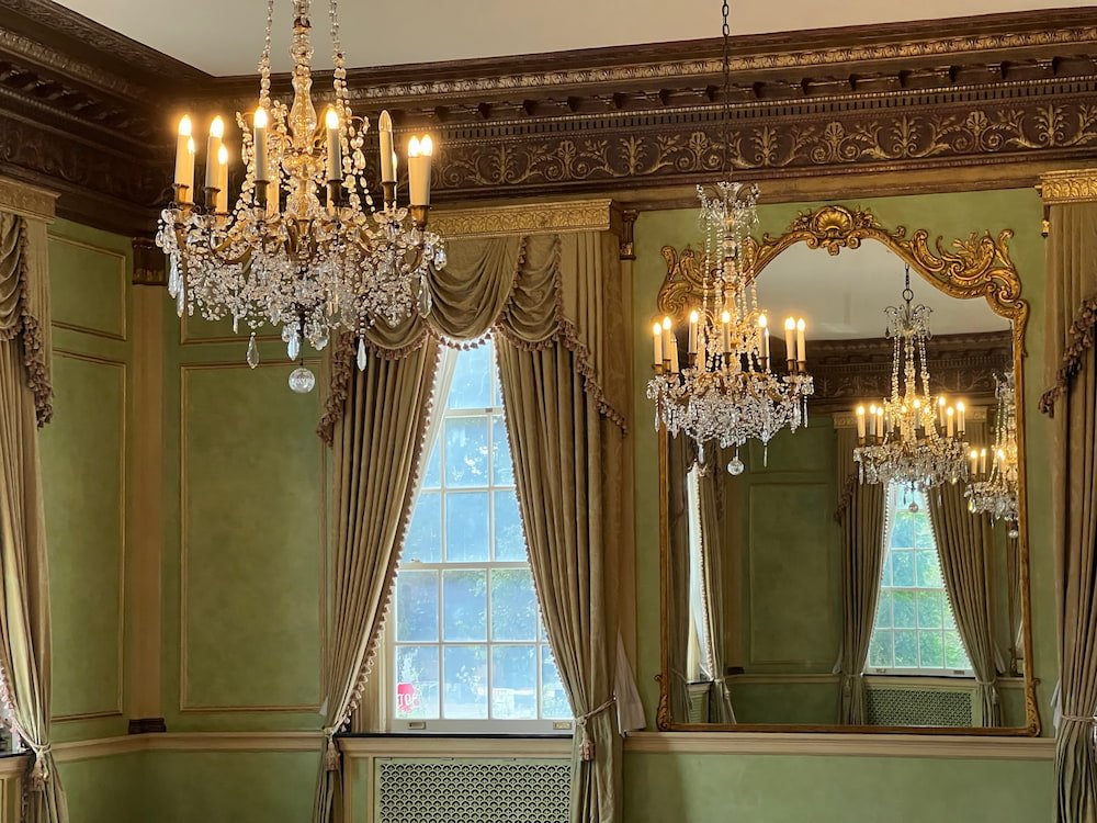 Chandeliers in the mansion