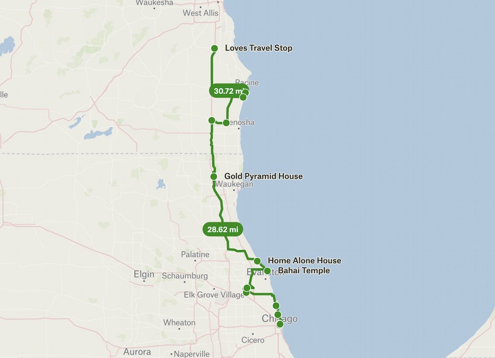Chicago to Oak Creek