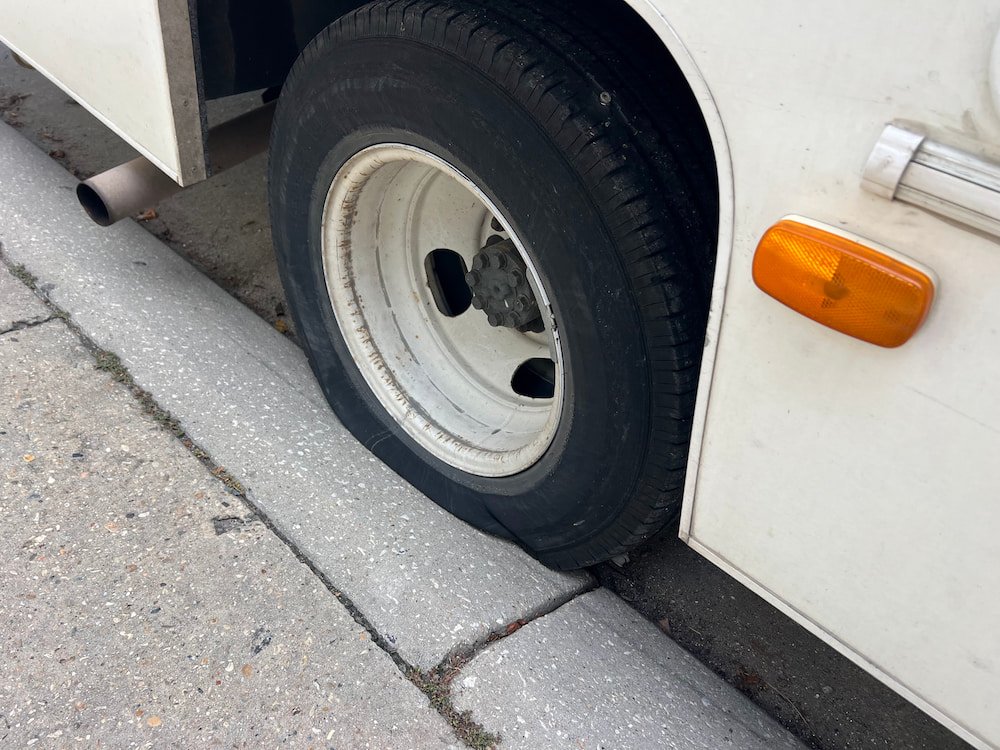 Discovering our rear fire is flat