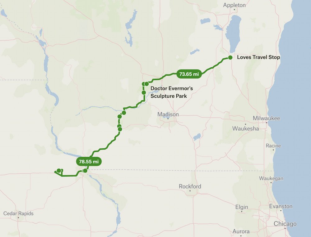 Dubuque to Fond Du Lac