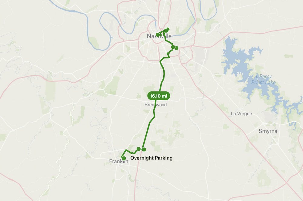 Franklin to Nashville