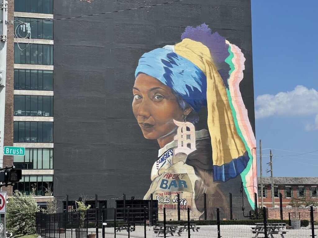 Great take on the lady with the pearl earing mural