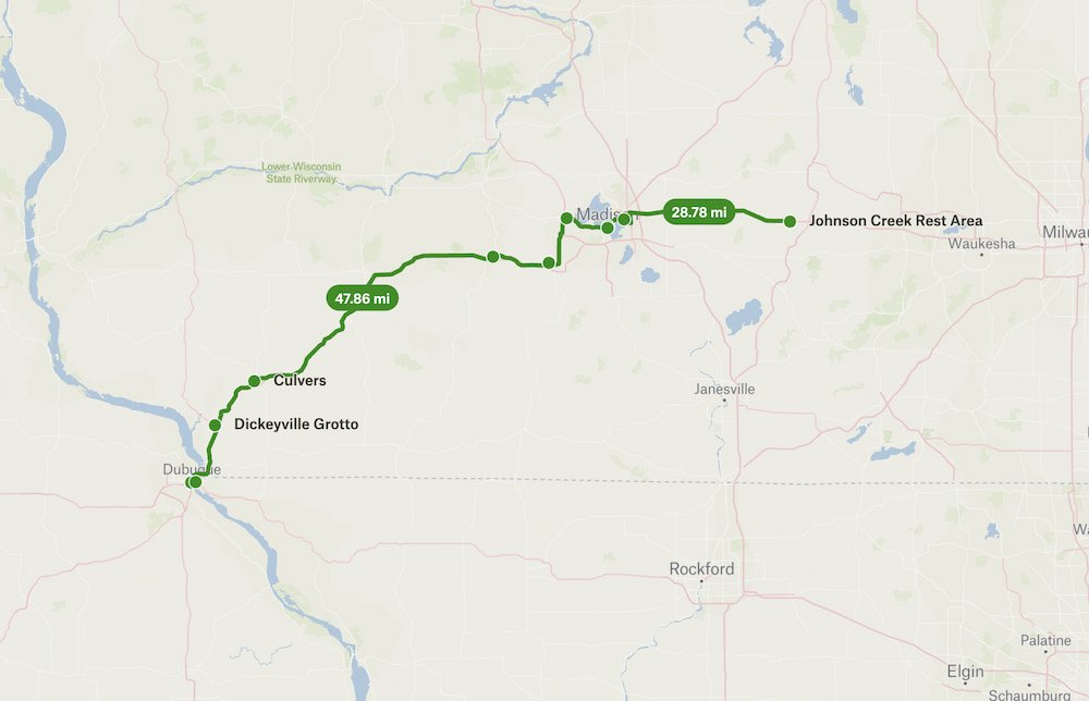 Johnson Creek to Dubuque