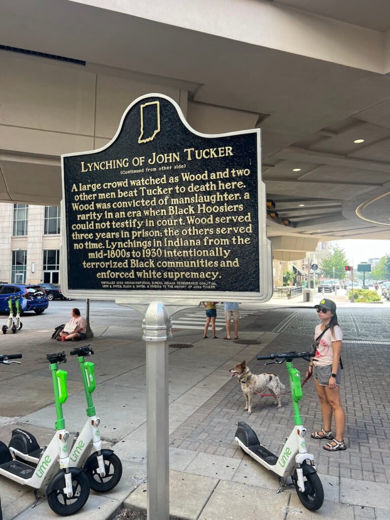 Lynching of John Tucker sign
