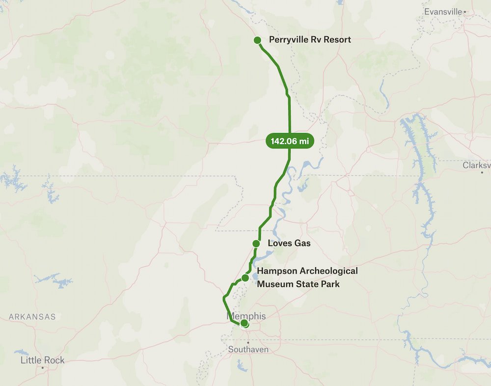 Memphis to Perryville