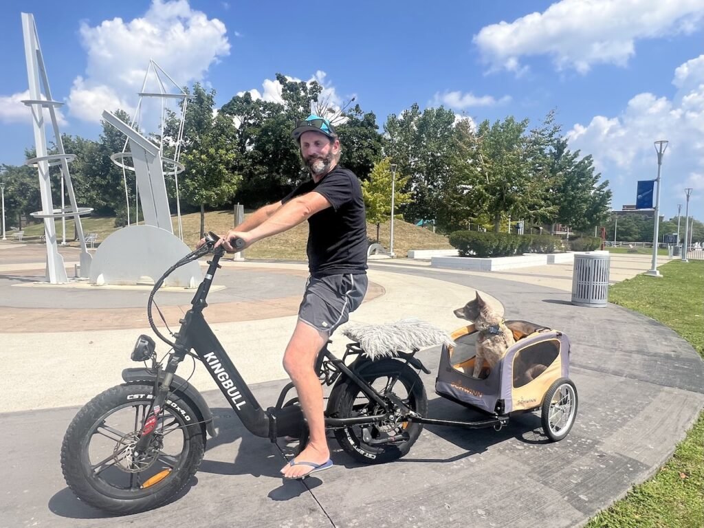 Michael and Sheila on the bike