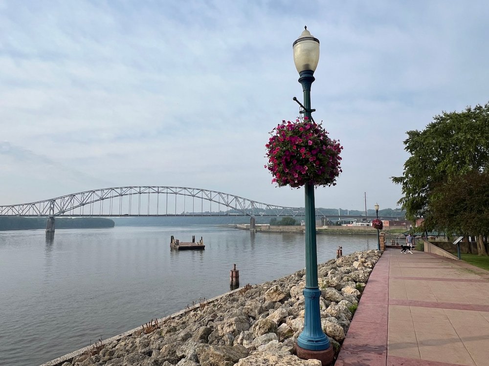 Morning walk along the river front