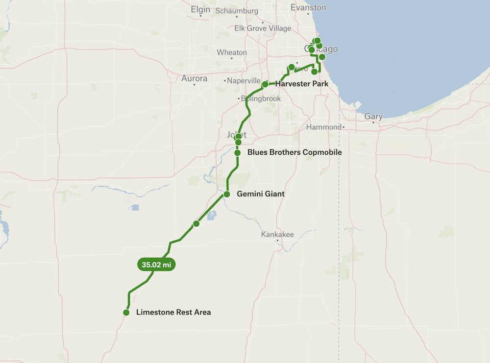 Near Pontiac to Chicago