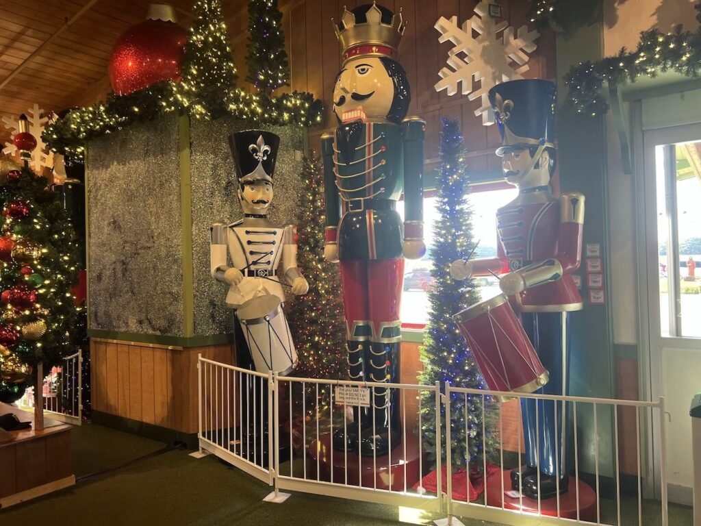 One of the scenes in the entrance